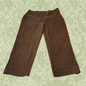 Vintage Brown Corduroy Women’s Wide Leg Pants NWT